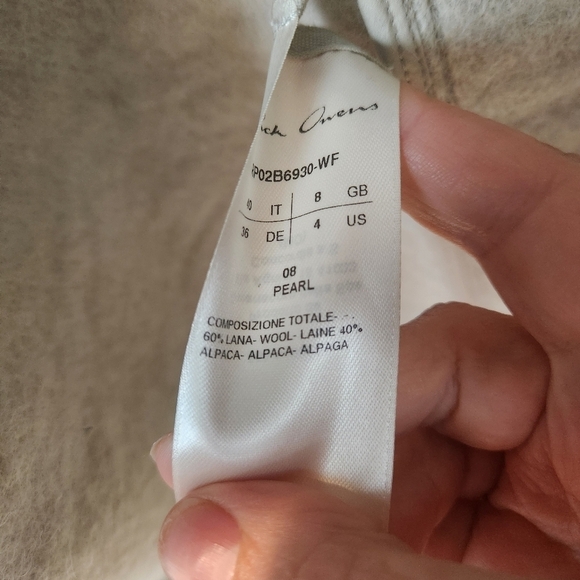 Rick Owens Strobe FW22 Dagger coat size 4 like new - Picture 16 of 16